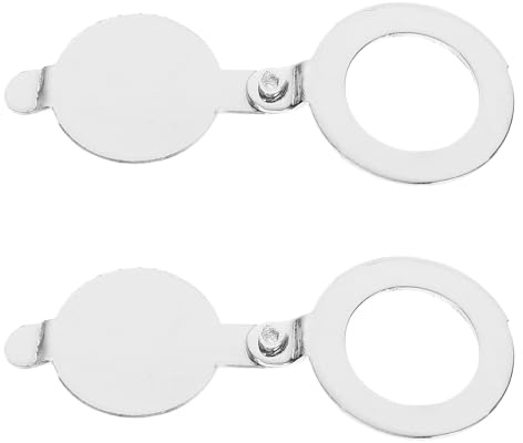 OSALADI Cache-œil de Porte en Laiton Brillant 14 Mm, Lot de 2 Pièces, Protection Confidentialité et Sécurité les Regards Indiscrets, Compatible Porte D’appartement et Chambre,