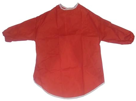 Childrens Kids Toddler Waterproof Play Apron - Age 2-4 Years - Painting, Baking, Cooking, Smock - Red