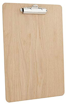 Chalkboards UK Klemmbrett, Holz, Holz, Natur, A4 (33.6 x 24 x 1.60cm)