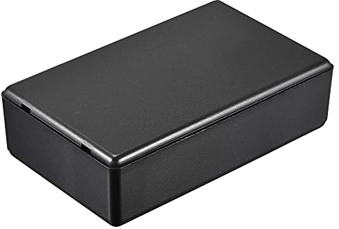 sourcing map Staubdicht Verteilerdose 100x60x28mm ABS für Elektroprojekt Schwarz