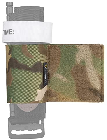 IDOGEAR Tactique Tourniquet Titulaire pour Duty Ceinture Élastique TQ Tourniquet Kit Poche Tactique Ceinture Gilet Poitrine Rig Sacs (Camo)