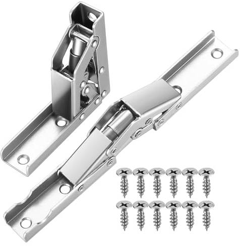 Regio Soporte de Bisagra, 2 Pcs Bisagras Plegables 90 Grados/180 Grados, Soporte de Mesa oculto, Bisagra del Armario, Bisagra Plegable, Bisagra de Montaje para Accesorios de Muebles