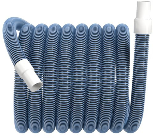 Pool-Vakuumschlauch mit Drehmanschette, 3,8 cm Durchmesser, 7,8 m, flexibel, strapazierfähig, Pool-Staubsaugerschlauch, perfekt für ober- und im Boden befindliche Schwimmbäder