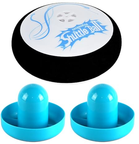 Laroal Juego de Pelota Flotante y Putter de Hockey de Aire, portátil, Ligero, Pelota de Repuesto y Putter Deslizante para Mesa de Juego
