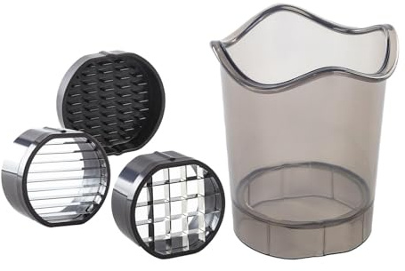 LOVIVER Affettatrice a tazza, utensile per affettare, manuale, essenziale per la casa, tagliaverdure, tritatutto per frutta, tazza per cipolle, uva, frutta,