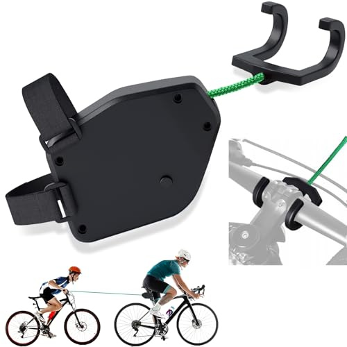 PQETBV Cuerda de Remolque para Bicicleta para Niños, Cuerda de Remolque Retráctil 2.5m, para Remolcar Bicicletas Infantiles, para Montaña, Bicicleta Infantil - Capacidad de Carga 200kg