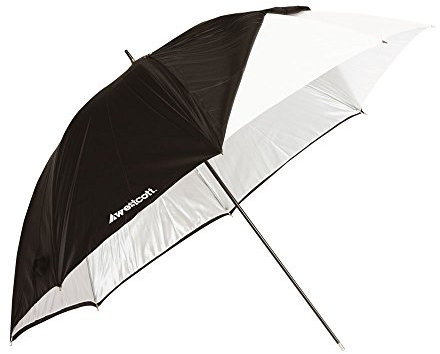 Westcott 2012 - Paraguas de 32 para fotografía con Funda (óptica Blanco Satinado), Color Negro