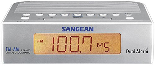 Sangean RCR-5 klockradio (FM/MW-mottagare, LCD) silver