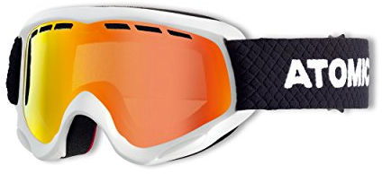Atomic Mädchen/Jungen Skibrille für Brillenträger, Schlechte Lichtverhältnisse, Passform Junior Fit, Savor JR ML, Rot/Weiß/Schwarz, AN5105372