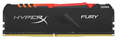 HyperX Fury HX430C15FB3A/8 Memory DIMM DDR4 8 GB 3000 MHz CL15 1R x 8 RGB, Black
