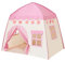 Kinderzelt Spielzelt Tipi Zelt für Kinder Drinnen Kinderzimmer Spielhaus Playhouse Kinderspielhaus Kinderspielburg für Märchen, innen und außen (Rosa)