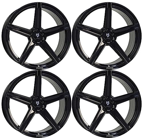 4x MB Design Felgen KV1S 9.5Jx20 ET20 5x112 Glanzschwarz kompatibel mit BMW M3