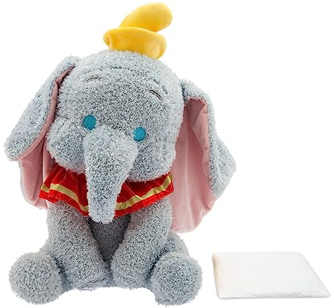 Disney Store Offizielles Dumbo Mittelgroßes Kuscheltier, 40 cm, Plüschelefant mit Herausnehmbarem Gewichtskissen und Gestickten Details, Geeignet ab Geburt
