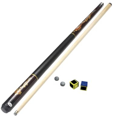 Amagogo Pool-Queue-Set, britischer Snooker-Queue, amerikanischer Billard-Queue mit Kreide, Billard-Pool-Queue, Billard-Queue-Stick für Billardspieler, Schwarze 9.8-mm-Spitze
