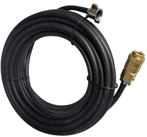 Web Truck Manguera de inflado de neumáticos, manguera de camión tractor M16 de 12 m para conexión de prueba Conector rápido de aire comprimido para conexión de aire comprimido