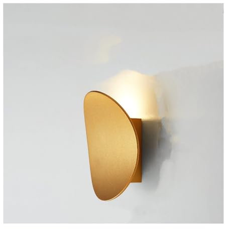 lampade e lanterne Lampada da parete a LED for interni in alluminio, decorazione for soggiorno, illuminazione for la casa, luce for scale da soppalco luci da parete(7W Brushed D,Warm (2700-3500K))
