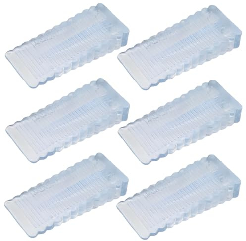 KYLOS Fermaporta In Gomma, 6 Pcs Cuneo Ferma Porta E Finestra,Antiscivolo,Con Altezza Regolabile,Protezioni Per Porta Interne E Finestre Casa Ufficio