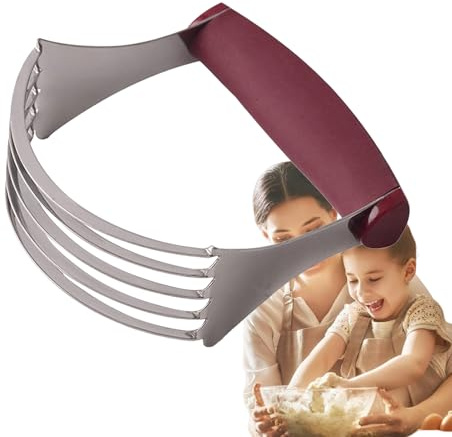 Zasdvn degskärare – ergonomisk rostfritt stål bakblandare – kök degskärare – för kakor tårta frukt kött nötter kök hushåll matlagning