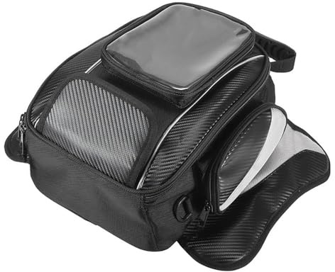 MOOWI Sacoche Reservoir Moto pour Honda CB1000R CB 1000 R, Magnétique Imperméable Multifonction Sac de Réservoir de Moto avec Housse de Pluie pour Voyage