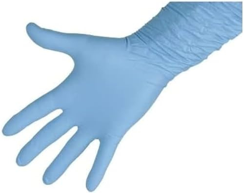 Kerbl Keron Nitrilhandschuhe PROFI | 50 Stück | Gr. XL | Unsterile Einmalhandschuhe | Materialstärke von 0,18 mm | Links und rechts verwendbar | Latexfrei | Lebensmittelecht