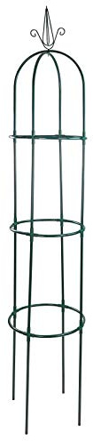 DEMA Dekorative Metall Rankhilfe XXL – Obelisk, Rankgitter, Rosensäule, Rosenturm, Säule – wetterfest, stabil, elegant – für Rosen, Kletterpflanzen, Garten, Terrasse, Balkon