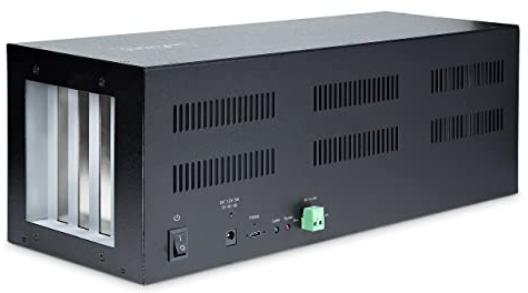 StarTech.com 4-Slot PCIe Expansion Chassis w/PCIe x2 Host Card, PCIe 2.0-10Gbps, External PCIe Slots for Desktops/Servers, PCI Express Expansion Box/Adapter, 4 PCIe x1 Slots (4PCIE-PCIE-ENCLOSURE)