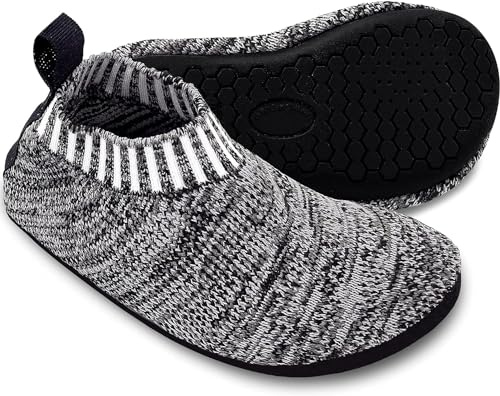 Dream Bridge Calzini antiscivolo per bambini, in maglia, per ragazzi e ragazze, per interni ed esterni, con suola inferiore in gomma, 39 EU