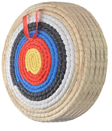 Cible de tir à arc - Cibles de paille fabriquées à la main - Traditionnellement adaptées pour flèches - Convient pour arcs recourbés - Utilisation extérieure (5 couches)