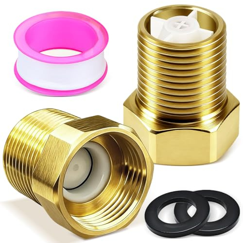 KOVSGQ backventil backflödesregulator backflödesregulator mässing med inre gänga och yttre gänga 2 st. för trädgårdspump, tvättmaskiner, vattenledning varmvattenberedare (3/4 tum)