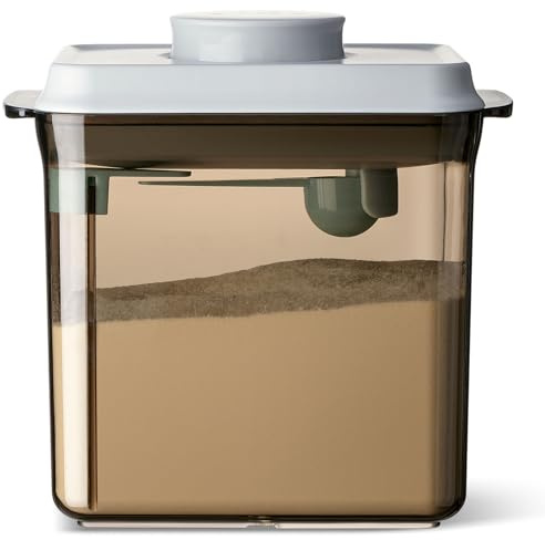 Dispensador de Leche en Polvo de 1700ml Caja de Leche en Polvo Sellada Portátil Con Cuchara Caja Almacenamiento Leche en Polvo Para Almacenar Leche en Polvo,Confitería,Cereales