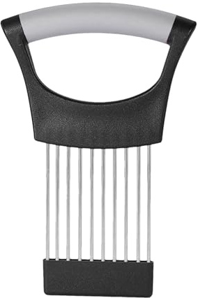 Soporte para cebolla para rebanar, Asistente para rebanar alimentos - Soporte para cortador de picadora de limón de cocina - para cortar y picar alimentos apto para lavavajillas para cebolla