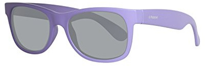 Polaroid Unisex Niños P0300 Y2 MZ9 43 Gafas de sol, Morado (Matt Dark Lilac/Grey Pz)