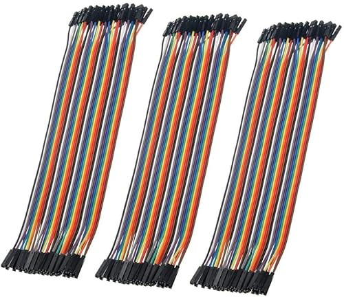 Aihasd 120P 20CM 1P-1P 40-Pin cavetti Jumper da Femmina a Femmina per Cavo Test Circuito Breadboard