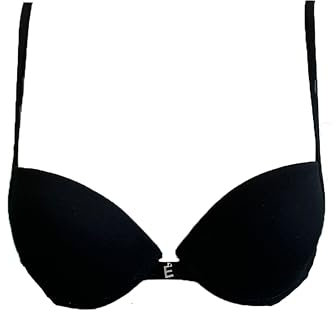 Papillon E' BY Papillon Martina Reggiseno Push-UP con Coppa Graduata in Cotone Elasticizzato (IT, Taglia della Coppa & Taglia della Fascia, B, 5, Nero)