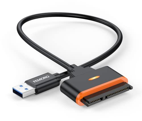 FEMORO SATA to USB 3.0 Adapter, SATA III 5Gbps Data Transfer Converter