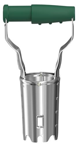 FLORA GUARD Bulb Planter with Depth Mark - Ideal Bulb Transplanter for Planting (Green)