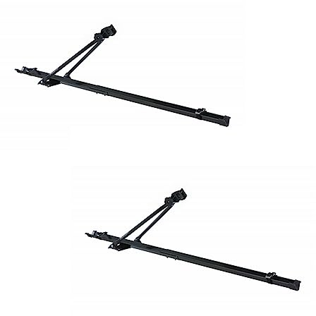 Peruzzo Lucky Two Single Bike Carriers Roof Mounted Car Rack Bicycle Holder Black - PAIR