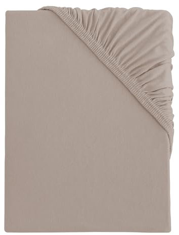 s.Oliver Spannbettlaken 140x200-160x200 cm- 100% Baumwolle, Matratzenhöhe bis 25 cm, besonders weich & angenehm, Spannbetttuch beige