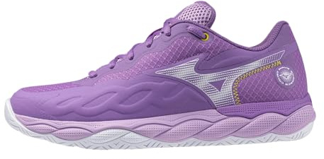 Mizuno Wave Enforce Court AC Women's Tennis Shoe, All Court Tennis Shoe, Bellflower-White, US Womens 10.5