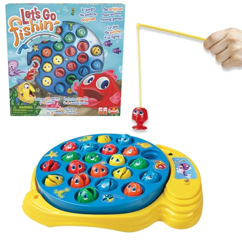 Bizak Lets Go Fishing, Original Juego de Pesca para Niños y Niñas a Partir 3 años, Incluye Estanque, Peces y Cañas de Pescar, Ideal para Estimular Reflejos y Potenciar la Psicomotricidad (64550816)