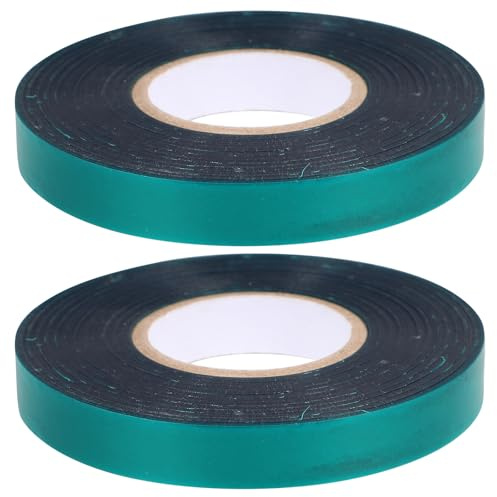 HOMSFOU Ruban de Fixation pour Branches d'Arbres 2 Rouleaux, Ruban Adhésif Plastique Extensible pour Greffage et Tuteurage, Adapté aux Agrumes et Arbres Fruitiers