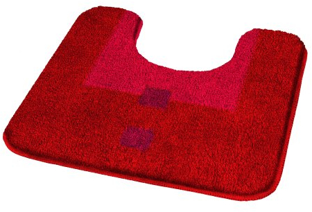Kleine Wolke 8992468150 WC-Vorleger Maison, 50 x 50 cm, Granat