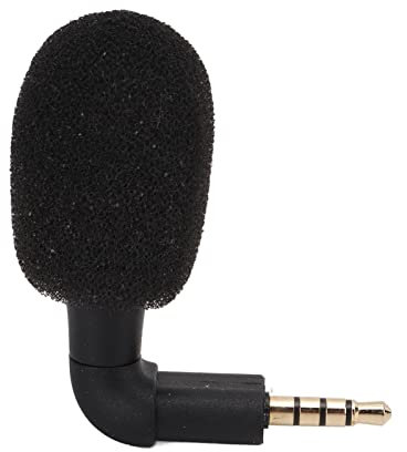 LANTRO JS Mini microphone omni directionnel jack 3,5 mm, radio surround à 360 °, microphone audio portable pour smartphones