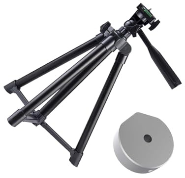 Vynetra Zusammenklappbares Stativ für Reise-Satellitenständer und Ethernet-Adapter, Montagehalterung, verstellbar, Netzwerkzubehör