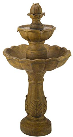 SMART Garden Fontaine bain d’oiseaux solaire Kingsbury à 3 étages pour jardin