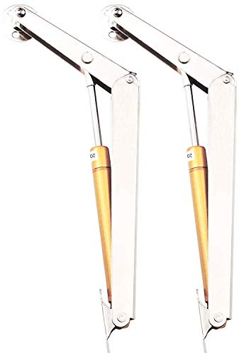 Lid Support Hinge, Tiberham 200N Heavy Duty Gas Spring Lid Stay Hinge Buffer Damper, Tatami Supports Gas Strut Hydraulic Rod for Kitchen Cabinet Door Cupboard Toy Box Pneumatic Stop Support