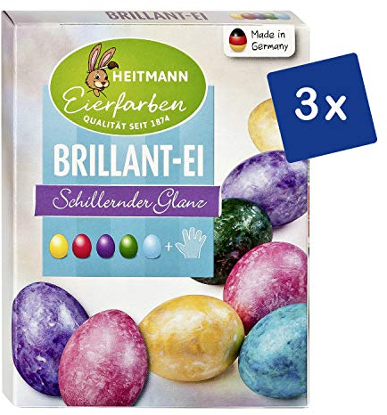 Eierfarben HEITMANN HTM Brillant-Ei 3er Pack