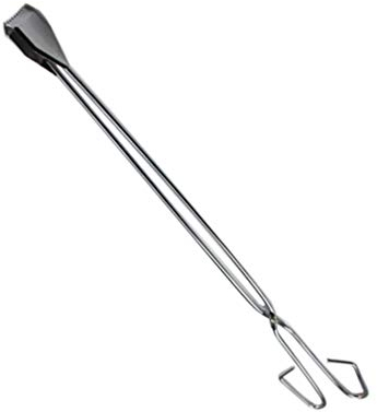 Cabilock Strumento di Raccolta della Spazzatura in Acciaio Inossidabile Pinza per Rifiuti Lunga Pinza a Forma di Forbice Accessori per Barbecue Gadget Esterno (60 Cm)