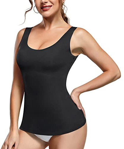 Gotoly Canottiera Modellante Donna Canotta Contenitiva Pancia Piatta Snellente Tank Top Shapewear Senza Cuciture
