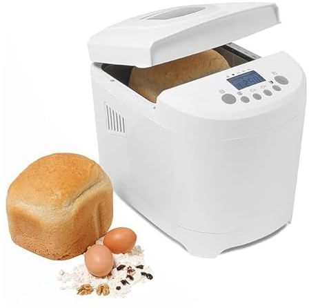 SWEET ALICE - Machine à pain - 12 programmes - Sans gluten - Départ Différé (minuterie 13h) - Maintien au chaud (1H) - 600W - 450g / 680g / 900g - Brunissement - Pâte - Gâteau - Confiture - Blanc